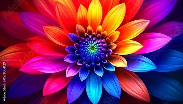 Obraz Vibrant, colorful flower close-up