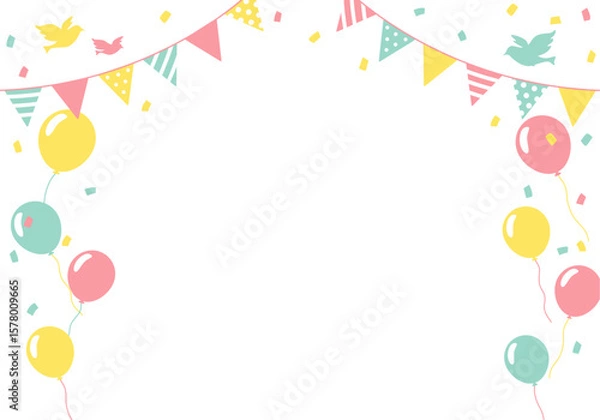 Obraz Birthday Background Illustration (Horizontal)