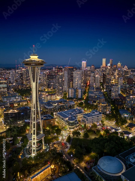 Obraz Seattle Skyline in the evening