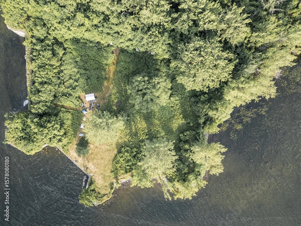 Fototapeta Fort Montgomery can be seen along the shores of Lake Champlain, Rouses Point.