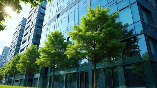 Obraz modern office buildings