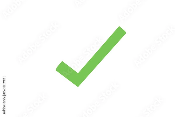 Obraz 3D cartoon green check mark icon set. Speech bubbles and confirmation, PNG