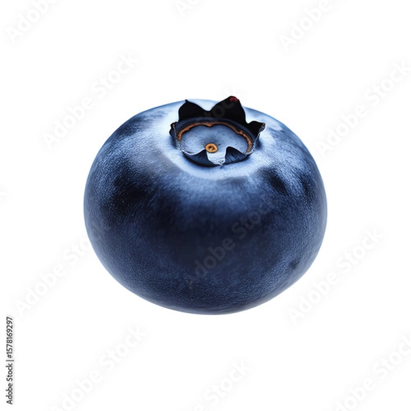 Obraz blue berry falling on white background isolated background