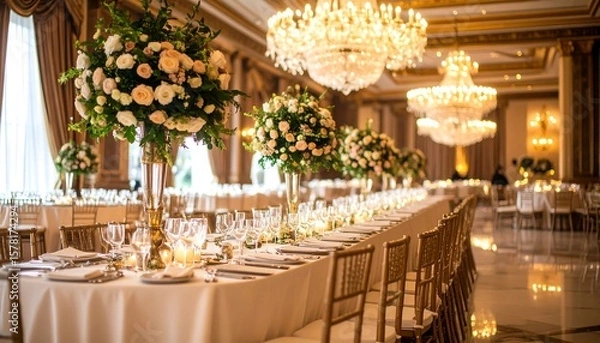 Obraz Elegant wedding reception hall (2)