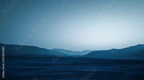 Fototapeta Blue mountain landscape