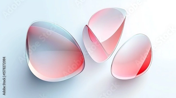 Fototapeta Abstract geometric shapes composition