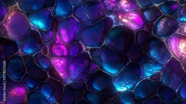 Fototapeta Abstract glowing stone pattern background