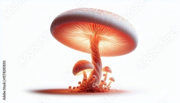 Obraz Glowing Mushroom Isolated