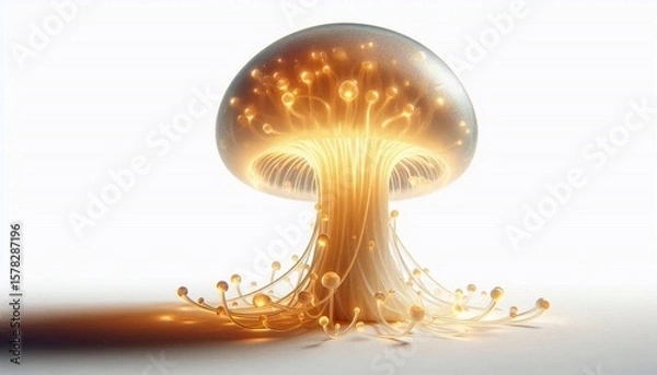 Obraz Glowing Mushroom Isolated
