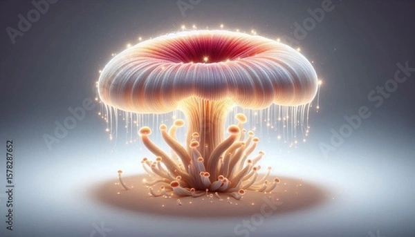 Obraz Glowing Mushroom Isolated