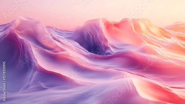 Obraz Abstract pastel landscape design