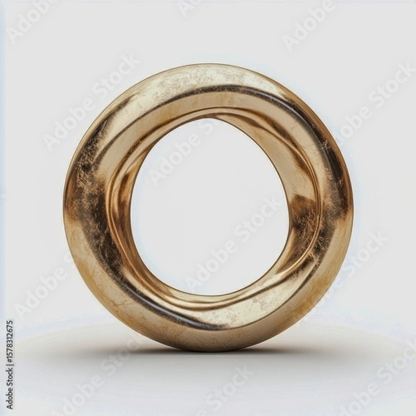 Obraz infinite loop symbolizing endless creativity isolated on white