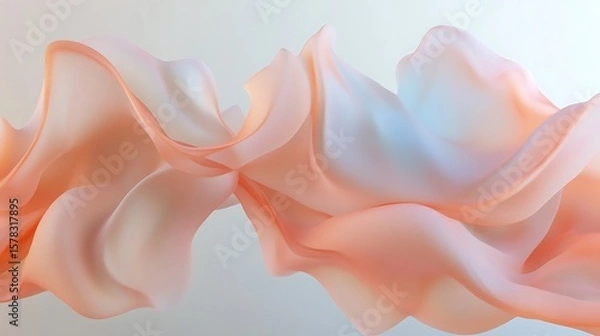 Obraz Abstract peach pastel fluid background design