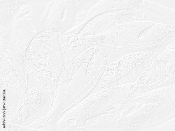 Fototapeta embossed image of fish 