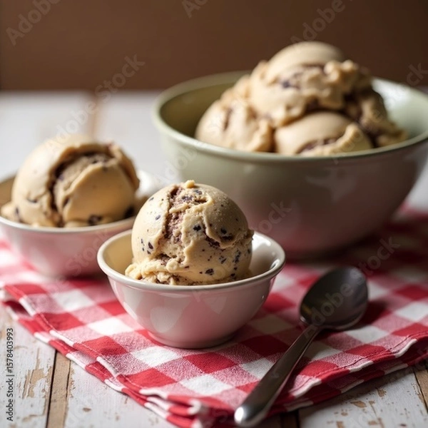 Fototapeta Chocolate coffee ice cream 