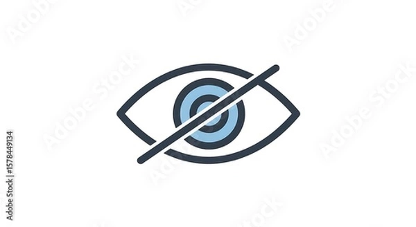 Obraz Privacy eye icon no visibility