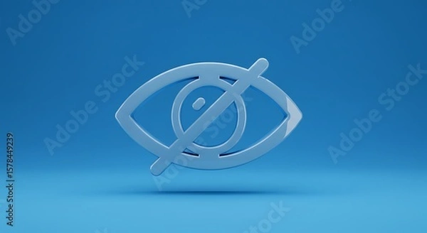 Obraz Eye icon hidden visibility concept
