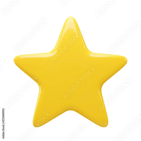 Obraz Yellow Star Icon Isolated