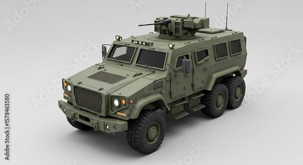 Obraz Armored military vehicle rendering