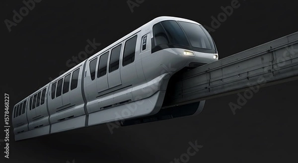 Obraz Modern elevated monorail transport