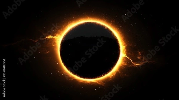 Fototapeta Abstract glowing energy ring background