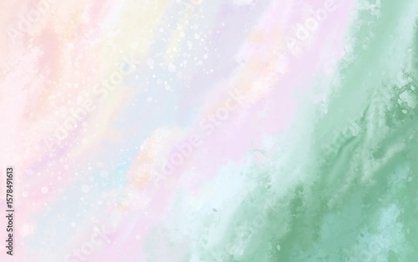 Fototapeta Sky ,Soft Pastel Abstract Painting with Brushstrokes and Subtle Textures