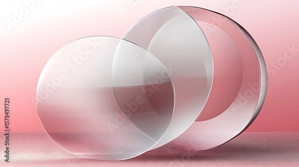 Fototapeta Transparent glass objects