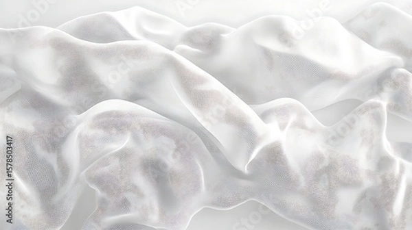 Obraz White fabric texture