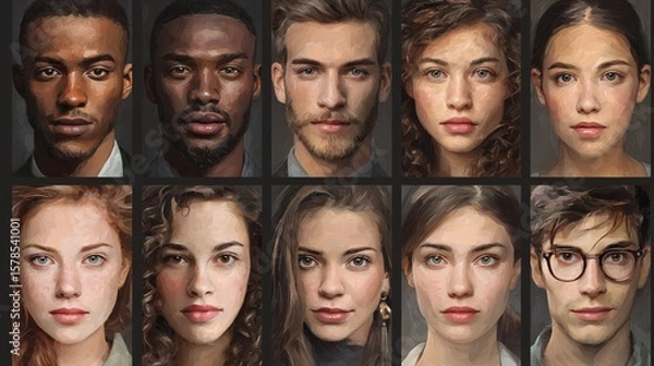 Fototapeta Selecting a candidate from a diverse pool