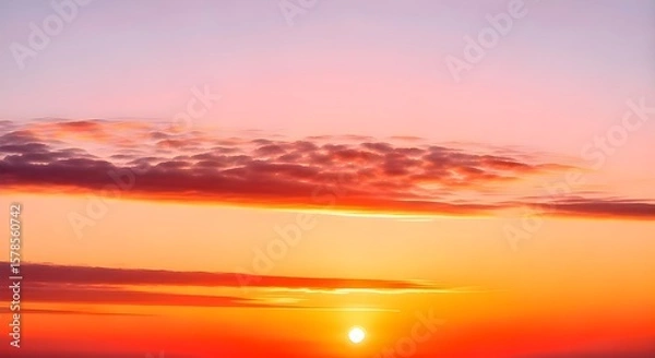 Obraz Sunset with sea view