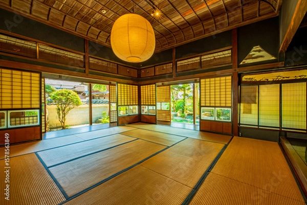 Obraz 福岡県　八女市福島の町並み　旧木下家住宅