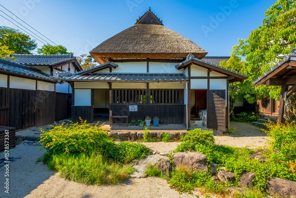 Obraz 福岡県　甘木市　秋月の町並み　武家屋敷　久野邸