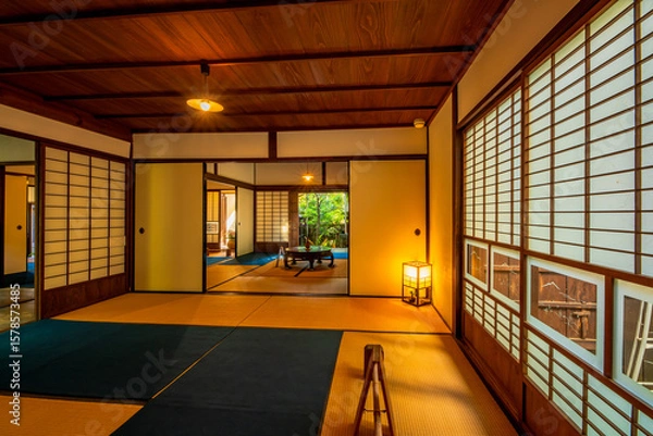 Obraz 福岡県　甘木市　秋月の町並み　武家屋敷　久野邸