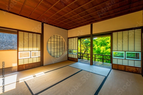 Obraz 福岡県　甘木市　秋月の町並み　武家屋敷　久野邸