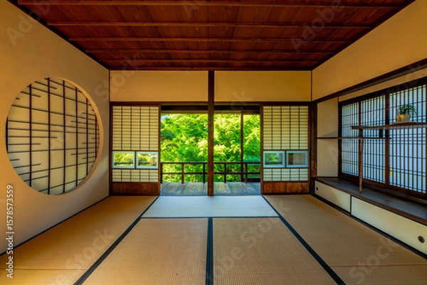 Obraz 福岡県　甘木市　秋月の町並み　武家屋敷　久野邸