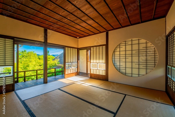 Obraz 福岡県　甘木市　秋月の町並み　武家屋敷　久野邸