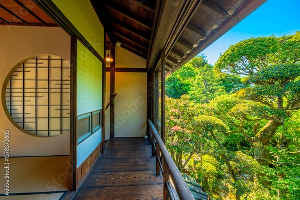 Obraz 福岡県　甘木市　秋月の町並み　武家屋敷　久野邸