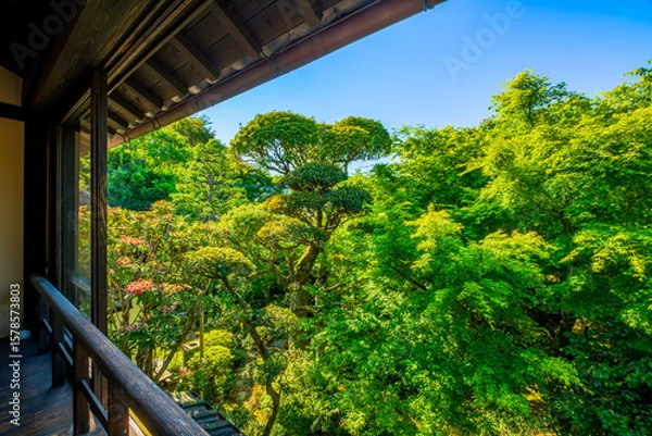 Obraz 福岡県　甘木市　秋月の町並み　武家屋敷　久野邸