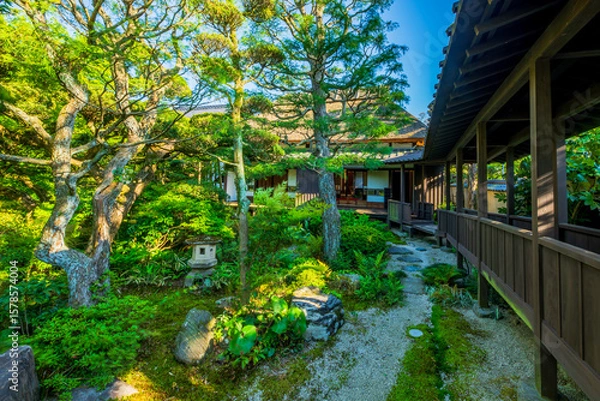 Obraz 福岡県　甘木市　秋月の町並み　武家屋敷　久野邸