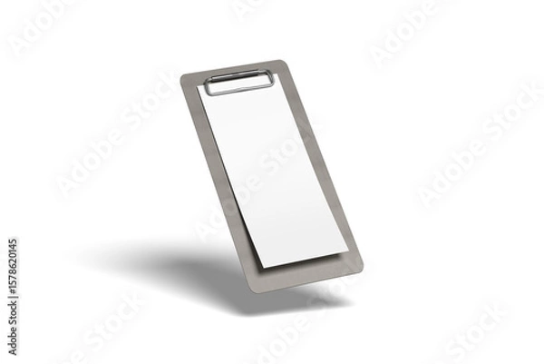 Obraz Clipboard receipt mockup with white background