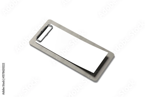 Obraz Clipboard receipt mockup with white background