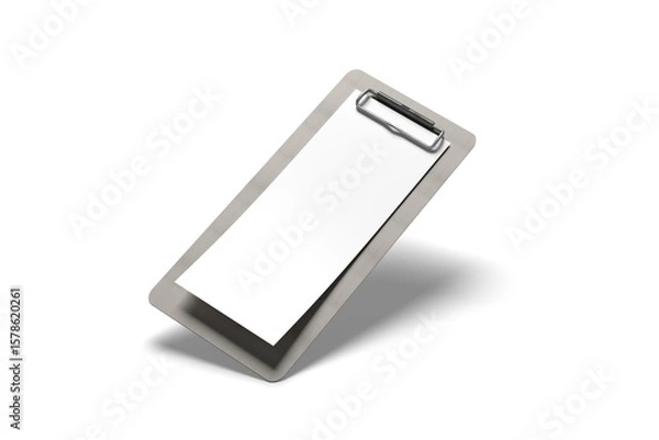 Obraz Clipboard receipt mockup with white background