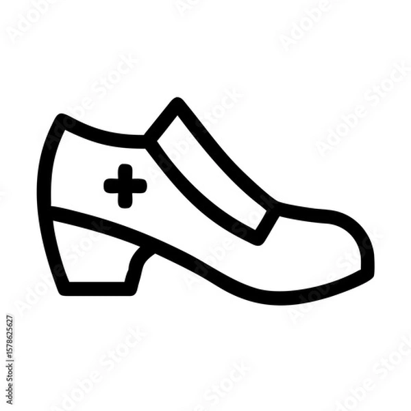 Obraz nurse shoes icon