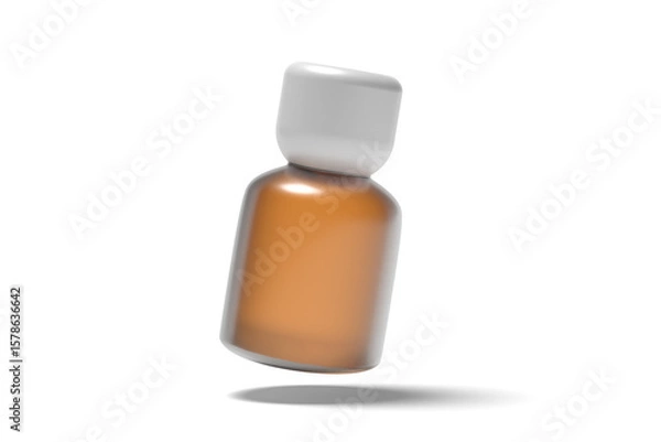 Obraz Perfume Bottle Mockup for Product Display with white background