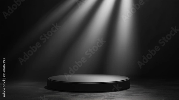 Fototapeta spotlight on stage