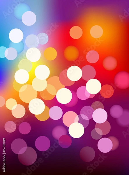 Obraz Multi kolor nieostre tło światła