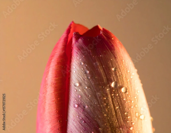 Fototapeta An ultra-detailed extreme close-up of a rose with surrounding flowers, captured in soft light. A cinematic and emotional scene perfect for visual storytelling, branding, and artistic use.