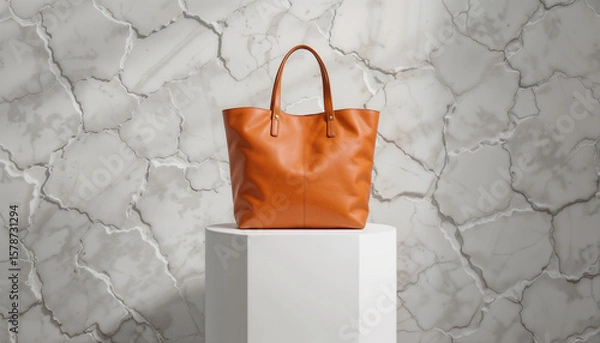 Fototapeta red shopping bag