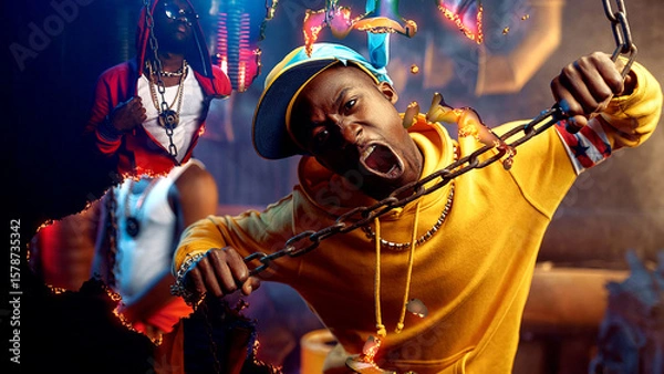 Obraz Burning Paper Effect