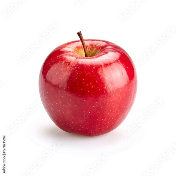 Fototapeta Red apple on isolated background